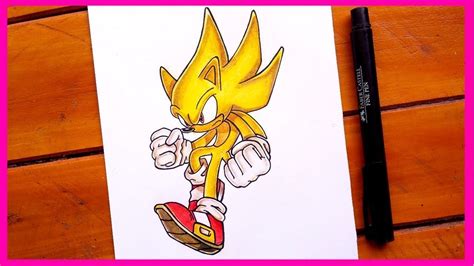 como dibujar a super sonic